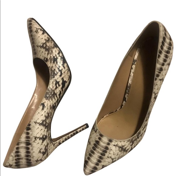 MICHAEL Michael Kors Shoes - Michael Kors Snakeskin Pointed Toe Claire Pumps